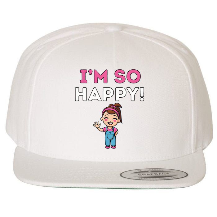 Ms Rachel Im So Happy Preschool Wool Snapback Cap