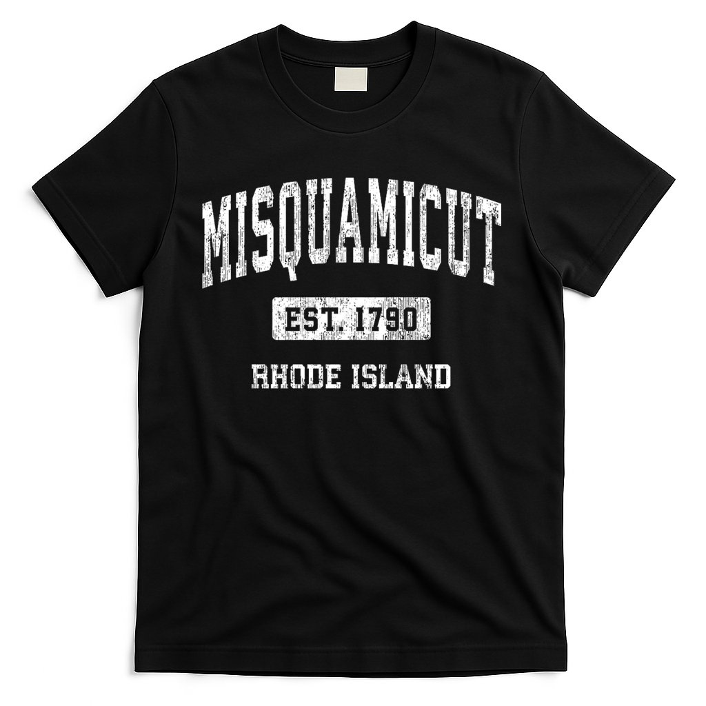 Misquamicut Rhode Island Ri Vintage Athletic Sports T-Shirt