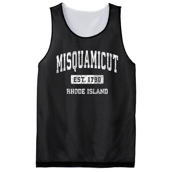 Misquamicut Rhode Island Ri Vintage Athletic Sports Mesh Reversible Basketball Jersey Tank