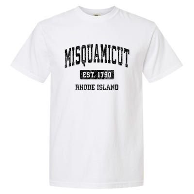 Misquamicut Rhode Island Ri Vintage Athletic Sports Garment-Dyed Heavyweight T-Shirt