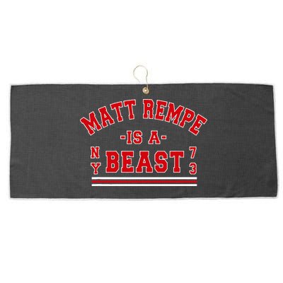 Matt Rempe Is A Beast Large Microfiber Waffle Golf Towel