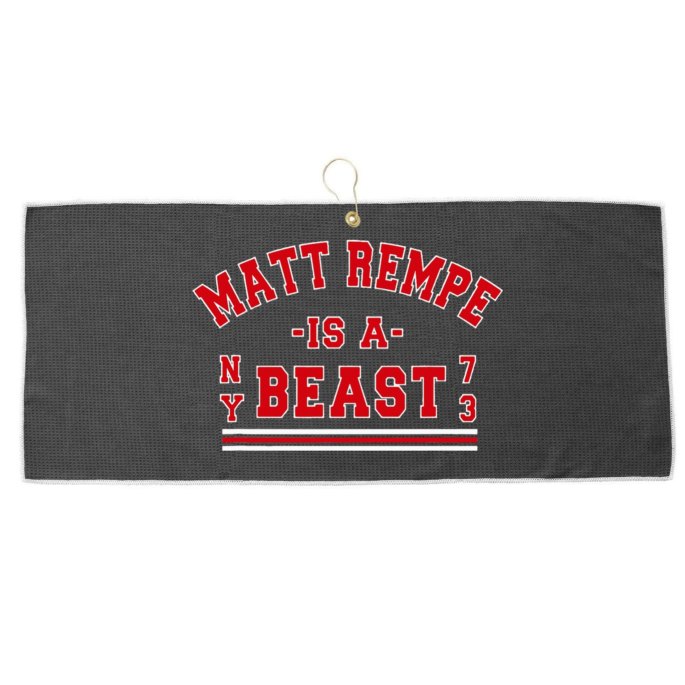 Matt Rempe Is A Beast Large Microfiber Waffle Golf Towel