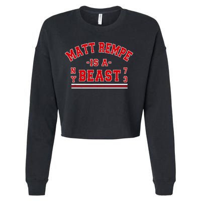 Matt Rempe Is A Beast Cropped Pullover Crew