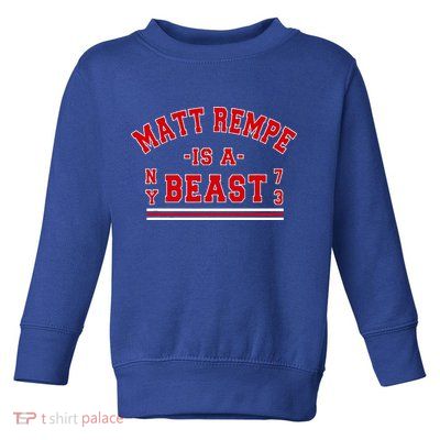 Matt Rempe Is A Beast Toddler Sweatshirt