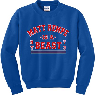 Matt Rempe Is A Beast Kids Sweatshirt