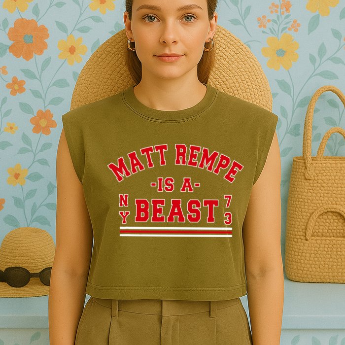 Matt Rempe Is A Beast Garment-Dyed Women's Muscle Tee