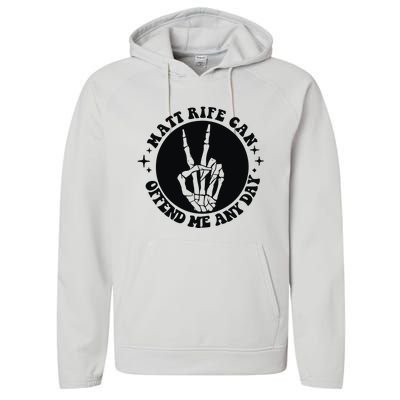 Matt Rife Is My Hallpass Two Sided Funny Performance Fleece Hoodie