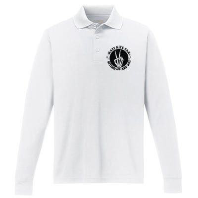 Matt Rife Is My Hallpass Two Sided Funny Performance Long Sleeve Polo