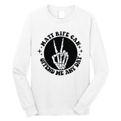 Matt Rife Is My Hallpass Two Sided Funny Long Sleeve Shirt