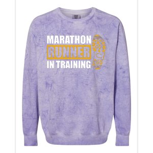 Marathon Runner In Training Quote For A Marathon Runner Colorblast Crewneck Sweatshirt