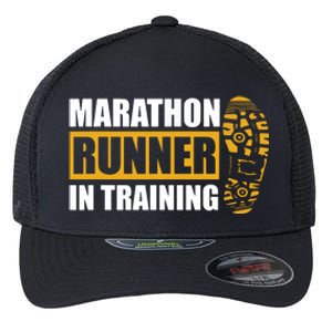 Marathon Runner In Training Quote For A Marathon Runner Flexfit Unipanel Trucker Cap