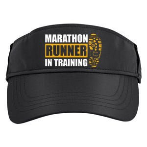 Marathon Runner In Training Quote For A Marathon Runner Adult Drive Performance Visor