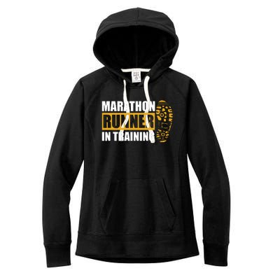 Marathon Runner In Training Quote For A Marathon Runner Women's Fleece Hoodie