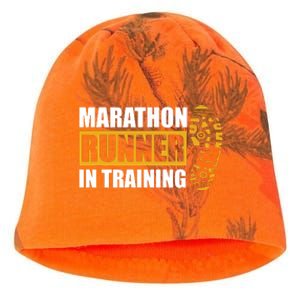 Marathon Runner In Training Quote For A Marathon Runner Kati - Camo Knit Beanie