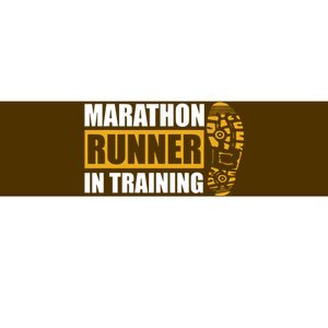 Marathon Runner In Training Quote For A Marathon Runner Bumper Sticker