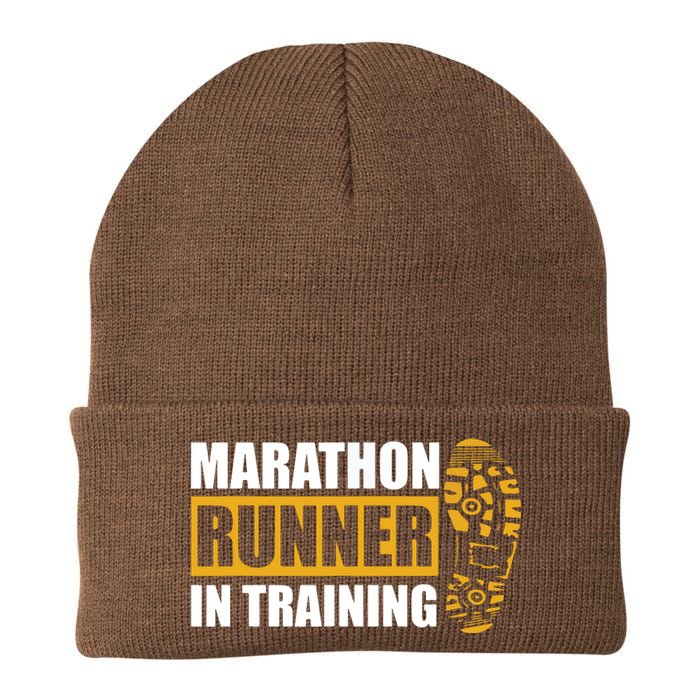 Marathon Runner In Training Quote For A Marathon Runner Knit Cap Winter Beanie