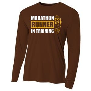 Marathon Runner In Training Quote For A Marathon Runner Cooling Performance Long Sleeve Crew