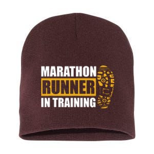 Marathon Runner In Training Quote For A Marathon Runner Short Acrylic Beanie