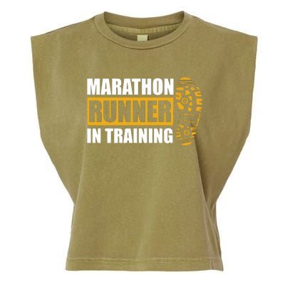 Marathon Runner In Training Quote For A Marathon Runner Garment-Dyed Women's Muscle Tee