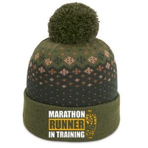 Marathon Runner In Training Quote For A Marathon Runner The Baniff Cuffed Pom Beanie