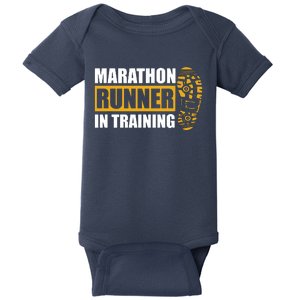 Marathon Runner In Training Quote For A Marathon Runner Baby Bodysuit