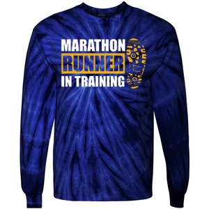 Marathon Runner In Training Quote For A Marathon Runner Tie-Dye Long Sleeve Shirt