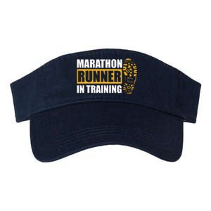 Marathon Runner In Training Quote For A Marathon Runner Valucap Bio-Washed Visor