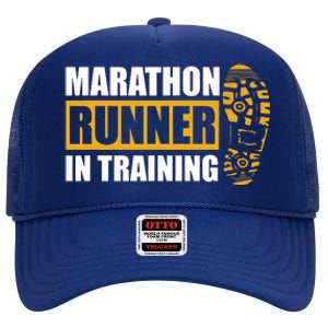 Marathon Runner In Training Quote For A Marathon Runner High Crown Mesh Back Trucker Hat