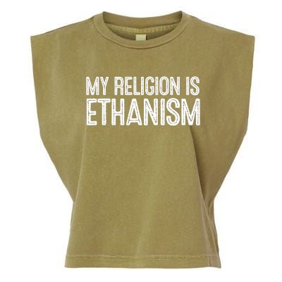 My Religion Is Ethanism Garment-Dyed Women's Muscle Tee