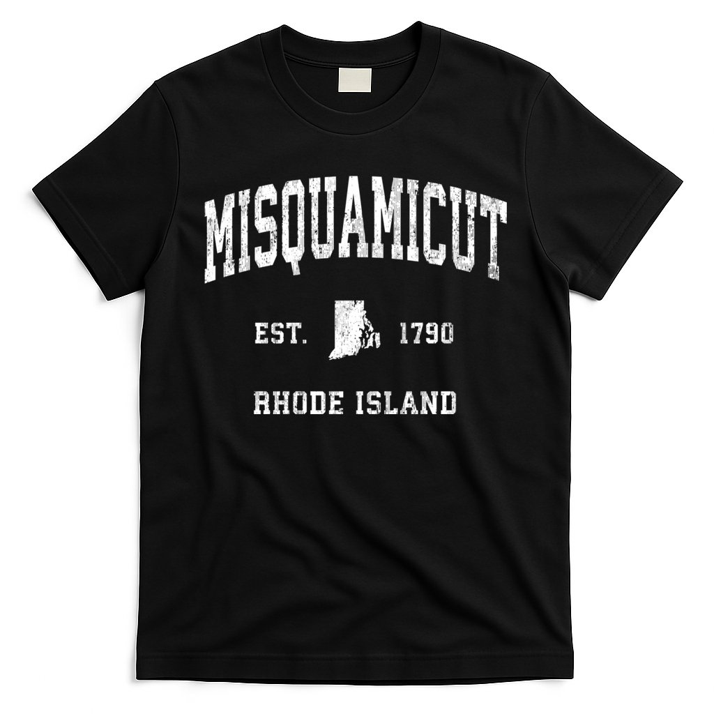 Misquamicut Rhode Island Ri Vintage Athletic Sports T-Shirt