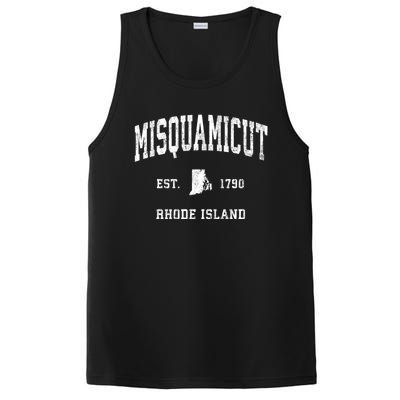 Misquamicut Rhode Island Ri Vintage Athletic Sports PosiCharge Competitor Tank