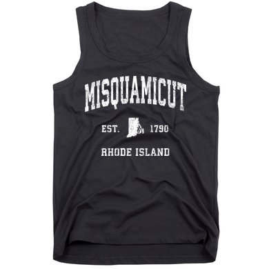 Misquamicut Rhode Island Ri Vintage Athletic Sports Tank Top