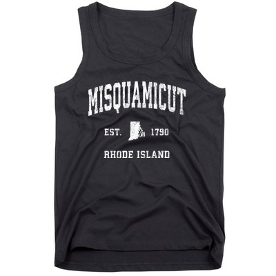 Misquamicut Rhode Island Ri Vintage Athletic Sports Tank Top