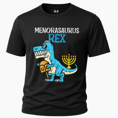 Menorasaurus Rex Jew Dino Trex Hanukkah Performance Shirt