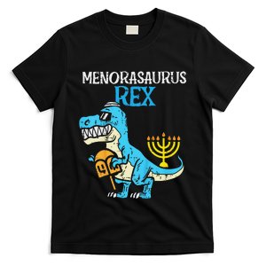 Menorasaurus Rex Jew Dino Trex Hanukkah T-Shirt