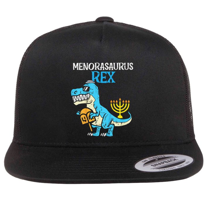Menorasaurus Rex Jew Dino Trex Hanukkah Flatbill Hat