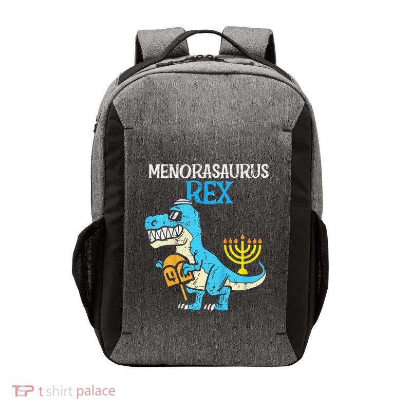Menorasaurus Rex Jew Dino Trex Hanukkah Vector Backpack
