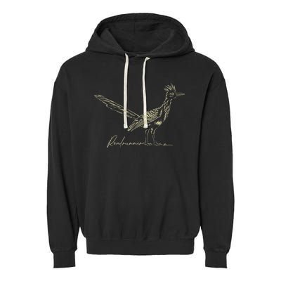 Minimalist Roadrunner Lover Distressed Garment-Dyed Fleece Hoodie