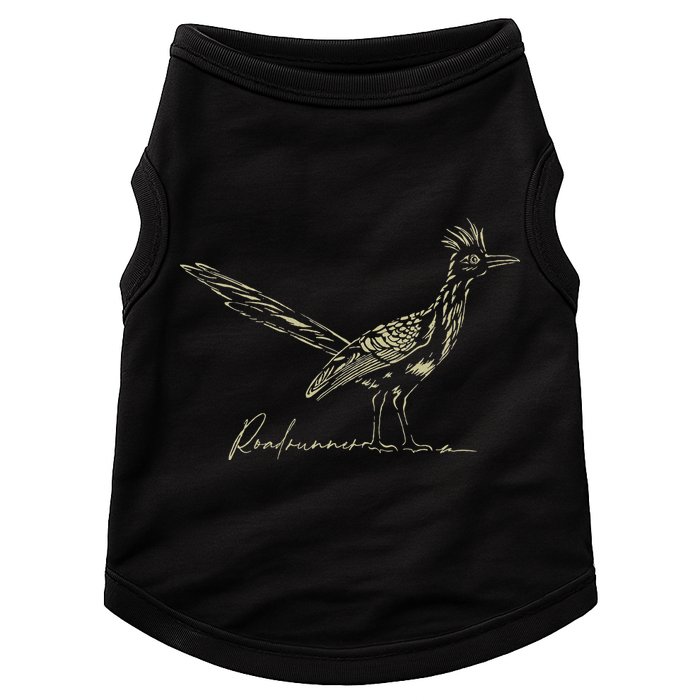 Minimalist Roadrunner Lover Distressed Doggie Tank
