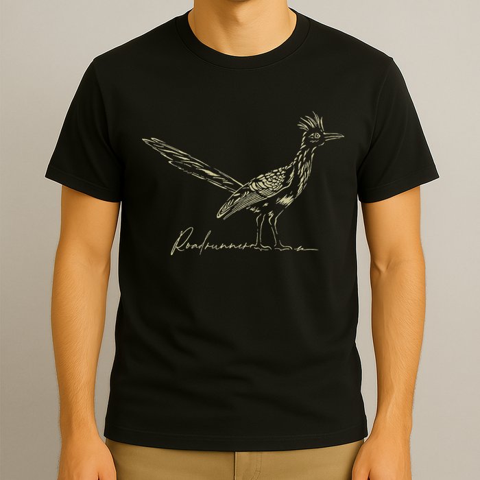 Minimalist Roadrunner Lover Distressed T-Shirt