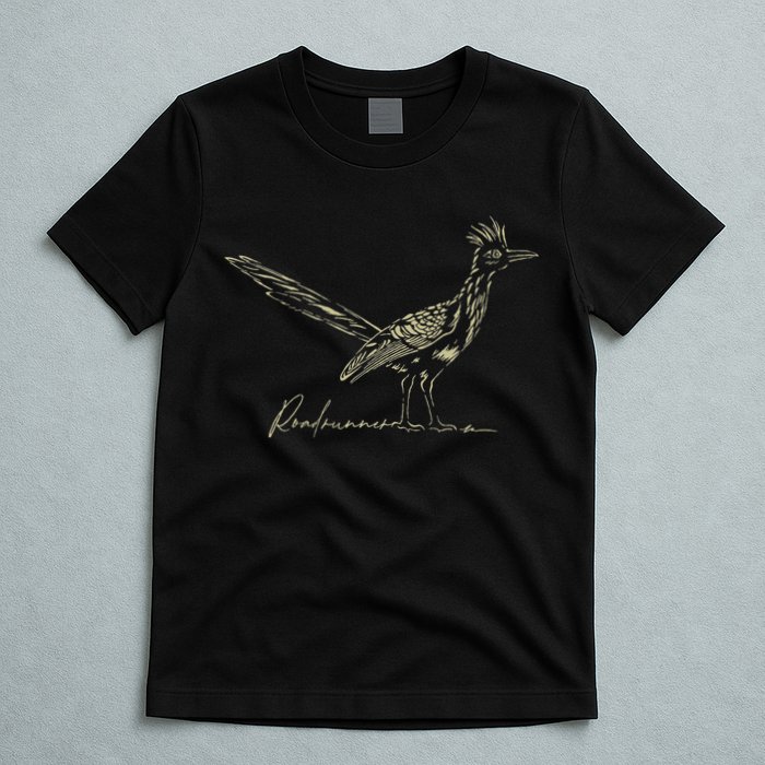 Minimalist Roadrunner Lover Distressed T-Shirt