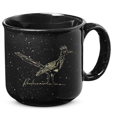 Minimalist Roadrunner Lover Distressed 15oz Campfire Ceramic Mug