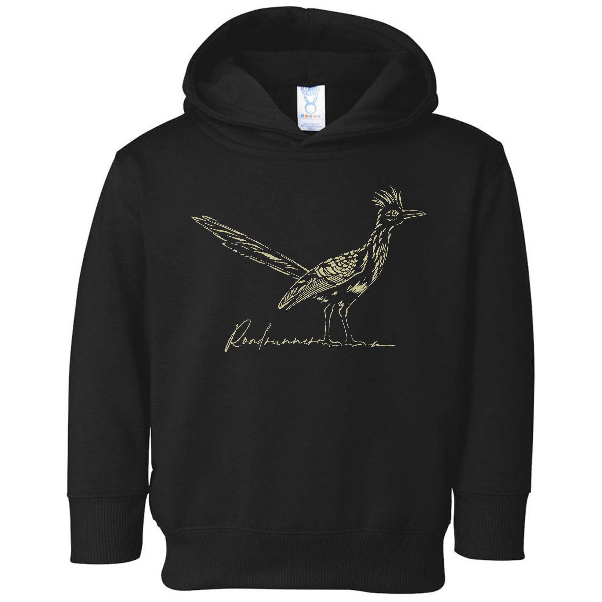 Minimalist Roadrunner Lover Distressed Toddler Hoodie