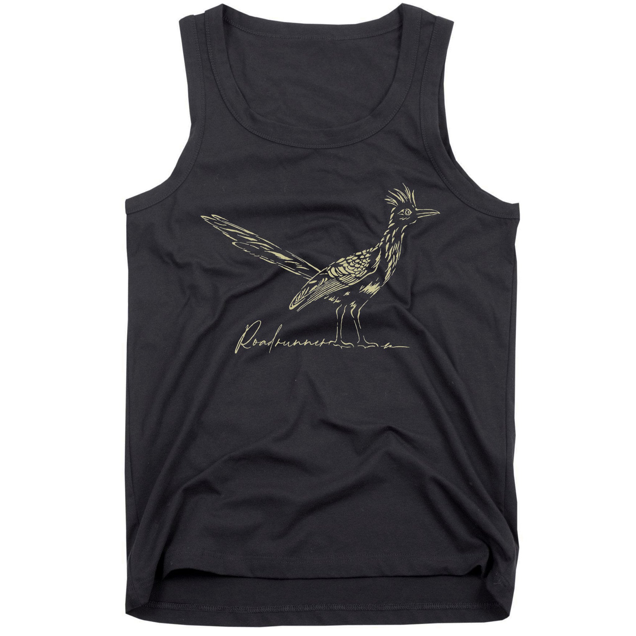 Minimalist Roadrunner Lover Distressed Tank Top