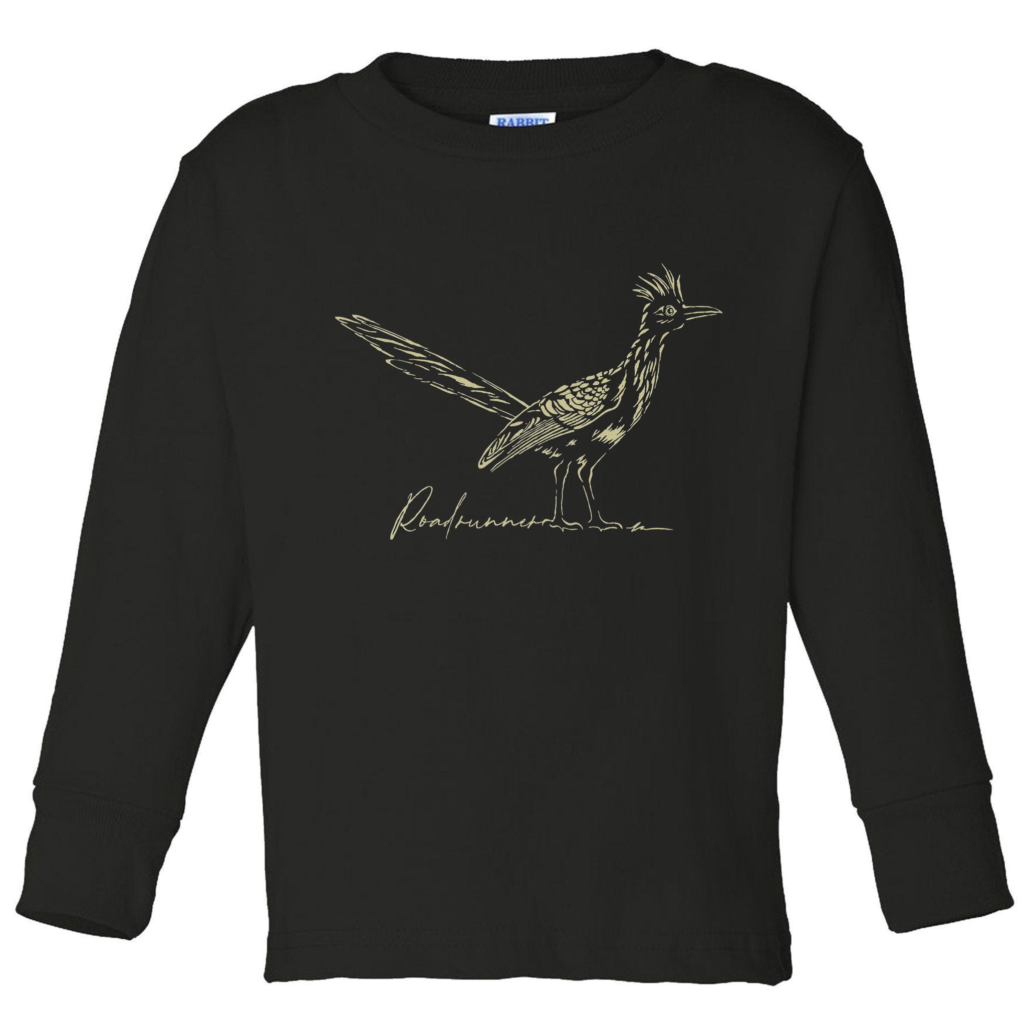Minimalist Roadrunner Lover Distressed Toddler Long Sleeve Shirt
