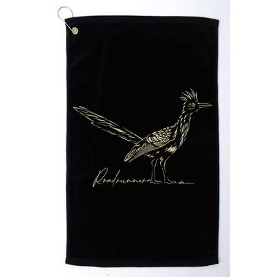 Minimalist Roadrunner Lover Distressed Golf Towel