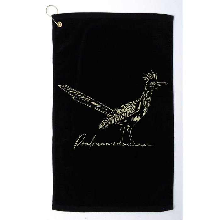 Minimalist Roadrunner Lover Distressed Golf Towel