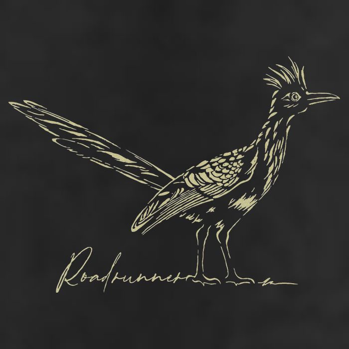 Minimalist Roadrunner Lover Distressed Golf Towel