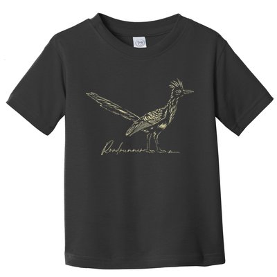 Minimalist Roadrunner Lover Distressed Toddler T-Shirt