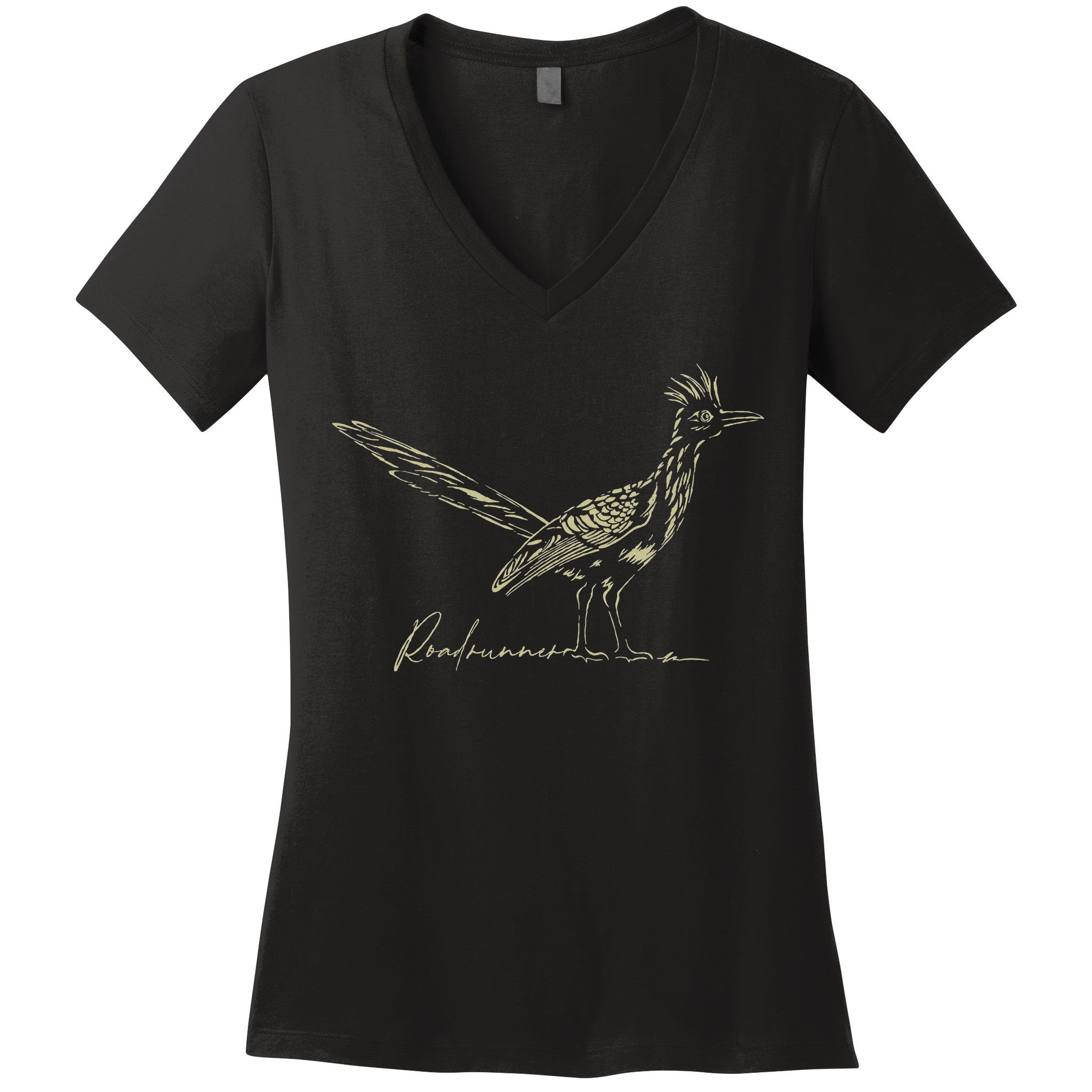 Minimalist Roadrunner Lover Distressed Women's V-Neck T-Shirt